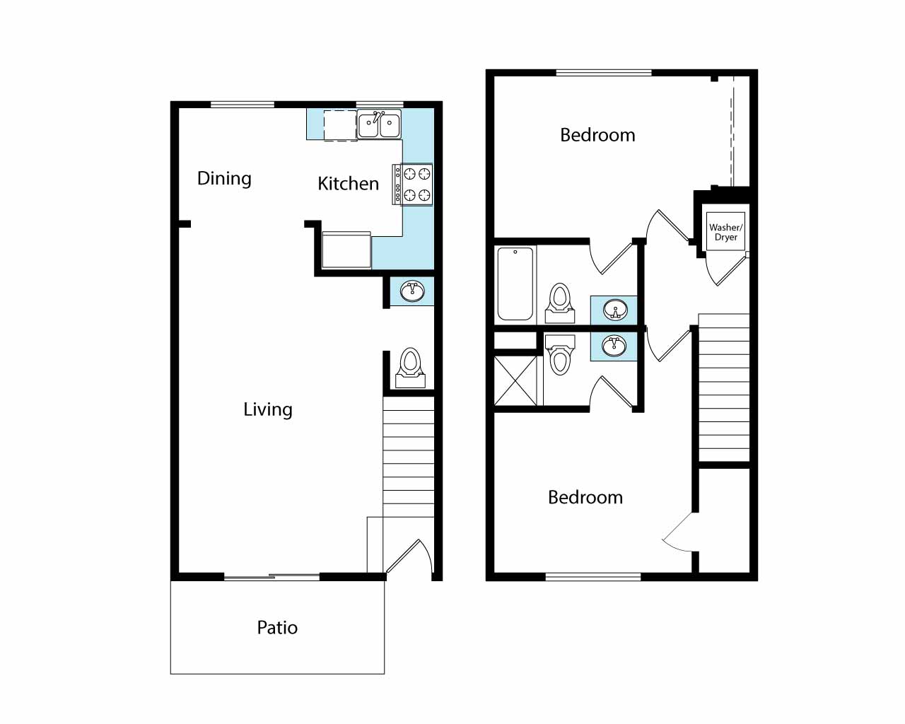 1 Bedroom Layout